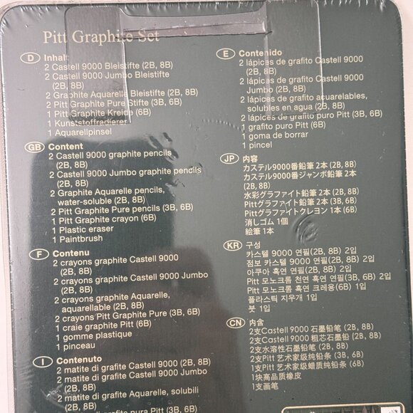 Faber-Castell 11 Pitt Graphite Set Graphite Pencils & Crayons Artistic w Tin NEW - Picture 2 of 7